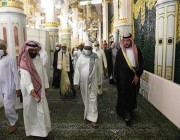 رئيس جمهورية القمر المتحدة يزور المسجد النبوي الشريف