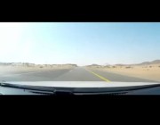 فيديو حادث على طريق الرين بيشة