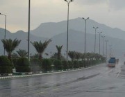 أمطار على منطقة تبوك