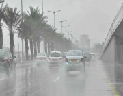 أمطار غزيرة مصحوبة برياح على الرياض