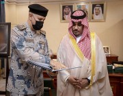 الأمير تركي بن هذلول يتسلم تقريرًا لأعمال وإنجازات حرس الحدود بمنطقة نجران