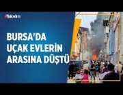 تجـمهر كبير في أحد الشوارع بتركيا بعد سقوط طائرة بين المنازل