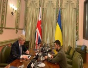 رئيس أوكرانيا يستقبل رئيس الوزراء البريطاني في كييف