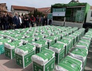 مركز الملك سلمان للإغاثة يوزع أكثر من 11 طنًا من السلال الغذائية الرمضانية في مدينة ليبيان بكوسوفو