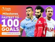 أسرع اللاعبين تسجيلاً لـ 100 هدف في الدوري الإنجليزي