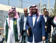 ” الأمير عبدالعزيز بن طلال ” يزور مخيم الزعتري ويطلع على جهود مركز الملك سلمان الإغاثي