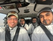 «بالطائرة».. الأمير سعود بن طلال يجري جولة تفقدية للأحساء  