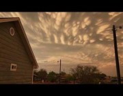 سحب الماماتوس الغريبة تغطي سماء تكساس