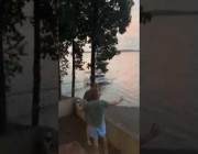 سرب من الذباب يغزو منزلاً على بحيرة في ولاية كنتاكي