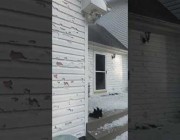 عاصفة مصحوبة بزخات البرد تحدث أضراراً في عدد من المنازل بولاية مريلاند الأمريكية