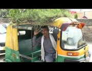 هندي يزرع سطح “التوك توك” لتلطيف الأجواء على الركاب