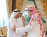 حاكم عجمان يستقبل سفير خادم الحرمين لدى الإمارات