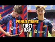 برشلونة يقدم لاعبه الجديد بابلو توري