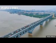 جسر نهر نانجينغ أحد أشهر المعالم السياحية في مقاطعة جيانغسو الصينية
