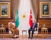 ولي العهد والرئيس التركي يعقدان لقاءً ثنائياً في المجمع الرئاسي بأنقرة