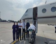 طائرة الإخلاء الطبي تنقل مواطنًا تعرض لوعكة صحية في بولندا إلى أرض الوطن