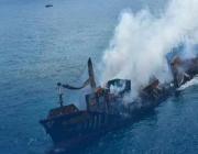 غرق سفينة شحن في جنوب اليونان ونجاة أفراد طاقمها
