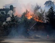 إجلاء 9 مناطق بعد اندلاع حرائق أججتها رياح عاتية قرب أثينا