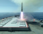 شاهد.. لحظة إطلاق صاروخ سطح جو من سفينة جلالة الملك الجبيل خلال برنامج تدريبي بإسبانيا