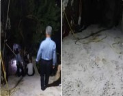 فلسطيني قتل والده ودفنه بساحة المنزل.. فيديو لاستخراج الجثة