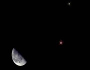 فلكية جدة: رصد اقتران القمر الأحدب بنجم قلب العقرب بسماء المملكة الليلة