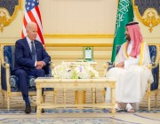 ولي العهد الأمير محمد بن سلمان والرئيس الأمريكي يعقدان جلسة مباحثات رسمية بقصر السلام في جدة