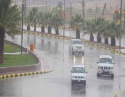 أمطار متوسطة إلى غزيرة على مدينة نجران