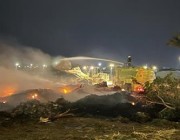 “الدفاع المدني” يباشر حريقاً اندلع في مجموعة من الأشجار بالمدينة المنورة