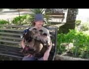 تجمع القرود حول رجل أثناء زيارته حديقة حيوان في الإكوادور