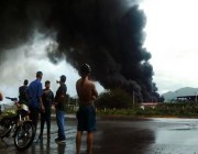 إخماد حريق ناجم عن عاصفة رعدية بمصفاة نفط في فنزويلا