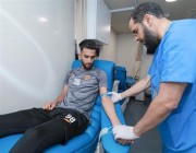 لاعبو الفيحاء يشاركون في حملة للتبرع بالدم (صور)