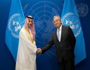 وزير الخارجية يلتقي الأمين العام للأمم المتحدة ويبحث معه جهود تعزيز الأمن والسلم الدوليين