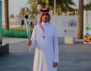 محافظ جدة يتسلم شعلة دورة الألعاب السعودية 2022 (صور)
