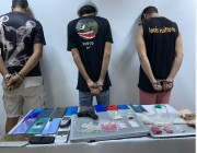 دوريات الأمن بمحافظة جدة تقبضُ على 3 أشخاص بحوزتهم مواد مخدِّرة