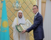 رئيس مجلس الشيوخ في جمهورية كازاخستان يستقبل وزير الشؤون الإسلامية