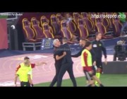 لحظة طرد مورينيو في مباراة روما واتالانتا بالدوري الإيطالي