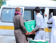 مركز الملك سلمان للإغاثة يوزع أكثر من 119 طنًا من المساعدات الغذائية بمحافظة مأرب
