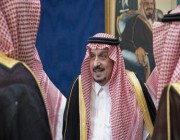 أمير الرياض يبحث موضوعات متعلقة بالمنطقة مع أمراء ومسؤولين (صور)