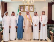 أمير منطقة الجوف يستقبل رئيس وأعضاء مجلس إدارة نادي القريات الرياضي