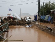 قتيل ومفقودان في فيضانات في جزيرة كريت اليونانية