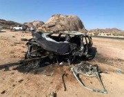 مصرع 9 وإصابة 2 في حـادث مروري مروع على طريق الرين – وادي الدواسر (صور)