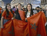 “بوليفارد وورد” تشهد أزدحام شديد من الجماهير المغربية بمناسبة فوز منتخبهم على بلجيكا في المونديال