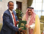أمير منطقة الرياض يستقبل عمدة جيبوتي