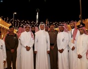 الأمير سعود بن طلال يزور مواقع مهرجان واحة الأحساء