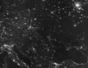 بقعة مظلمة على الكرة الأرضية.. «ناسا» تنشر صورا لأوكرانيا من الفضاء