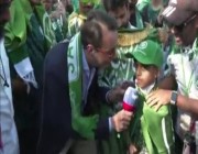 شاهد.. طفل سعودي يشعل أجواء مباراة الأخضر وبولندا بتقليد فهد العتيبي