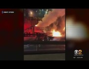 مصرع امرأة بسبب حريق نتج عن حـادث مروري في نيوجيرسي