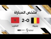 ملخص وهدفا مباراة (المغرب 2-0 بلجيكا) بكأس العالم