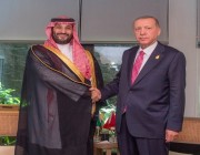 ولي العهد يلتقي الرئيس التركي على هامش انعقاد قمة مجموعة العشرين
