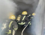 “مدني بريدة” يُخمد حريقاً اندلع في مستودع دون إصابات